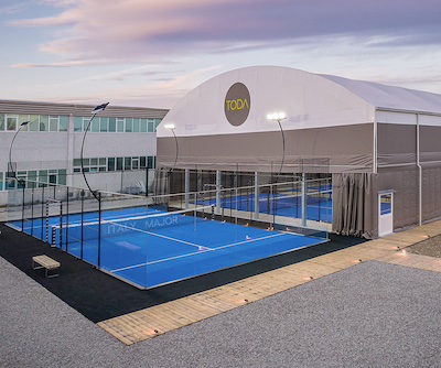 Indoor padel courts prepared for commercial and private project planning